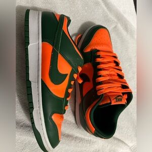 Nike Dunk Low Miami Hurricanes sz 10